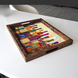 Aberto Design Bandeja REF026, Madera Maciza, 48 x 38 x 4 cm